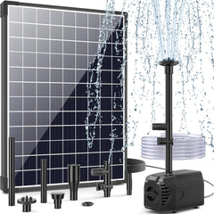 POPOSOAP front view of panel and pump showing compact solar setup and reliable daytime operation