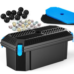 POPOSOAP front view of filter box shows compact design and easy access