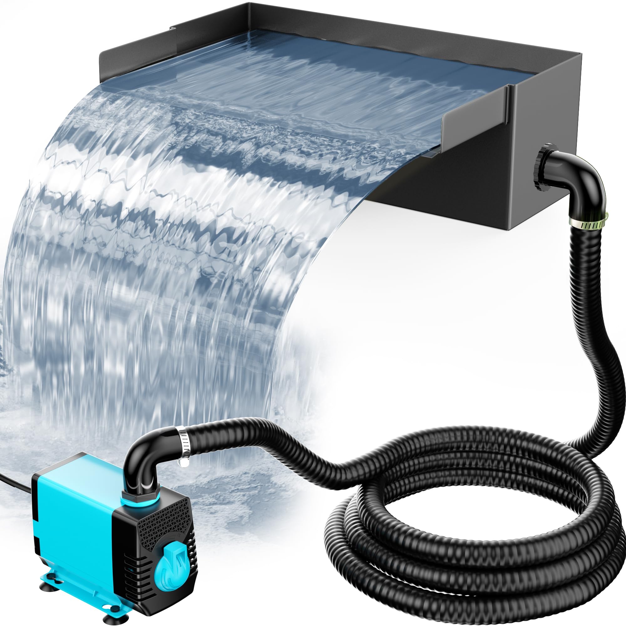 POPOSOAP front view spillway box showing clean waterfall edge and durable finish