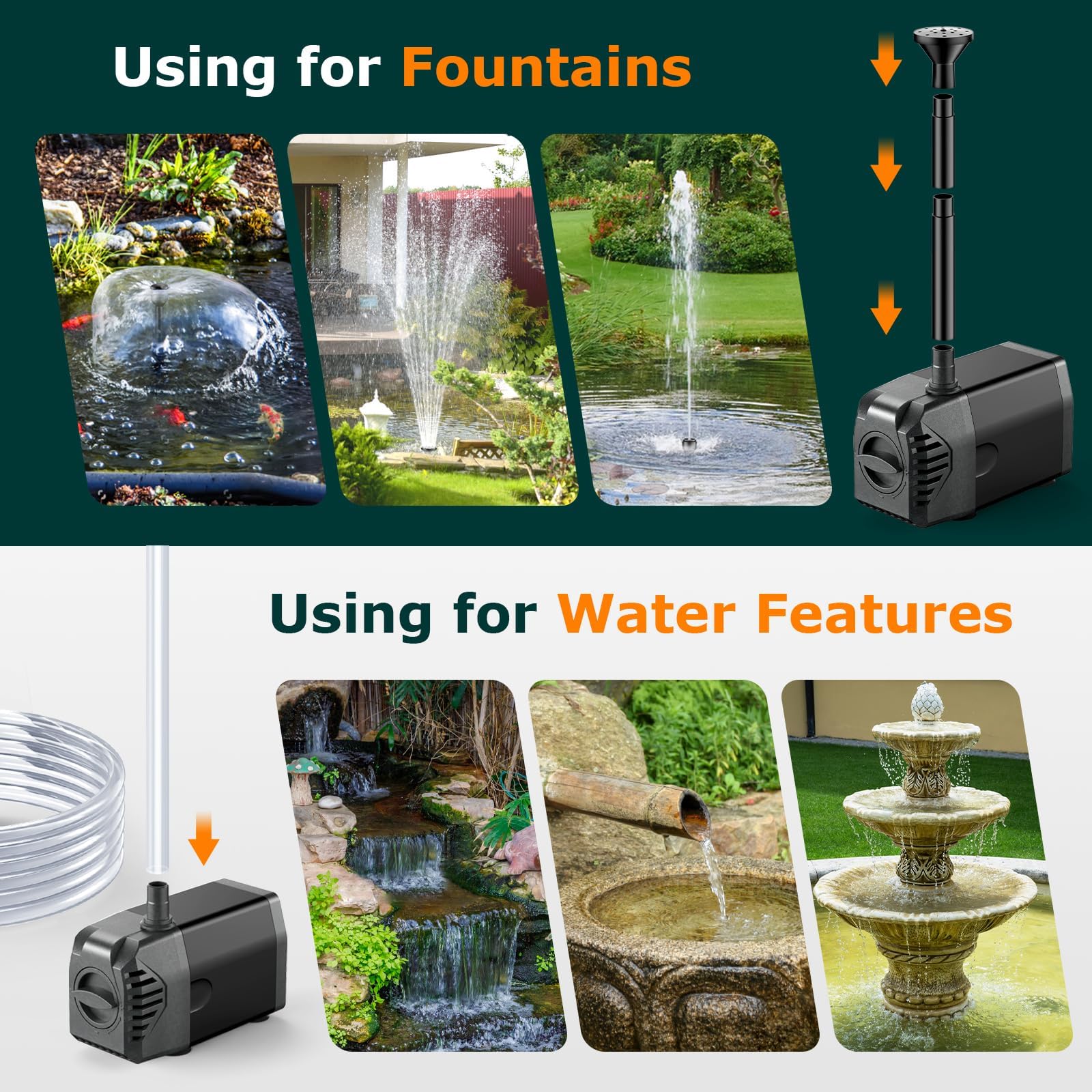 POPOSOAP hose and quick-connect fittings close-up, displays easy installation benefit