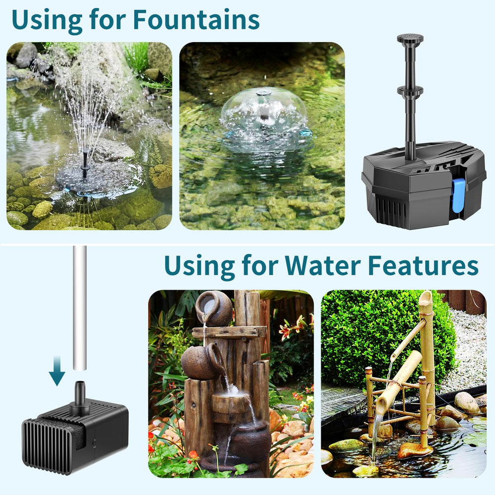POPOSOAP installed on a backyard pond offering decorative circulation
