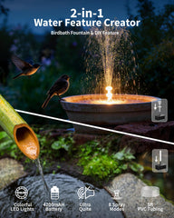 POPOSOAP colorful LED night display enhancing garden ambiance