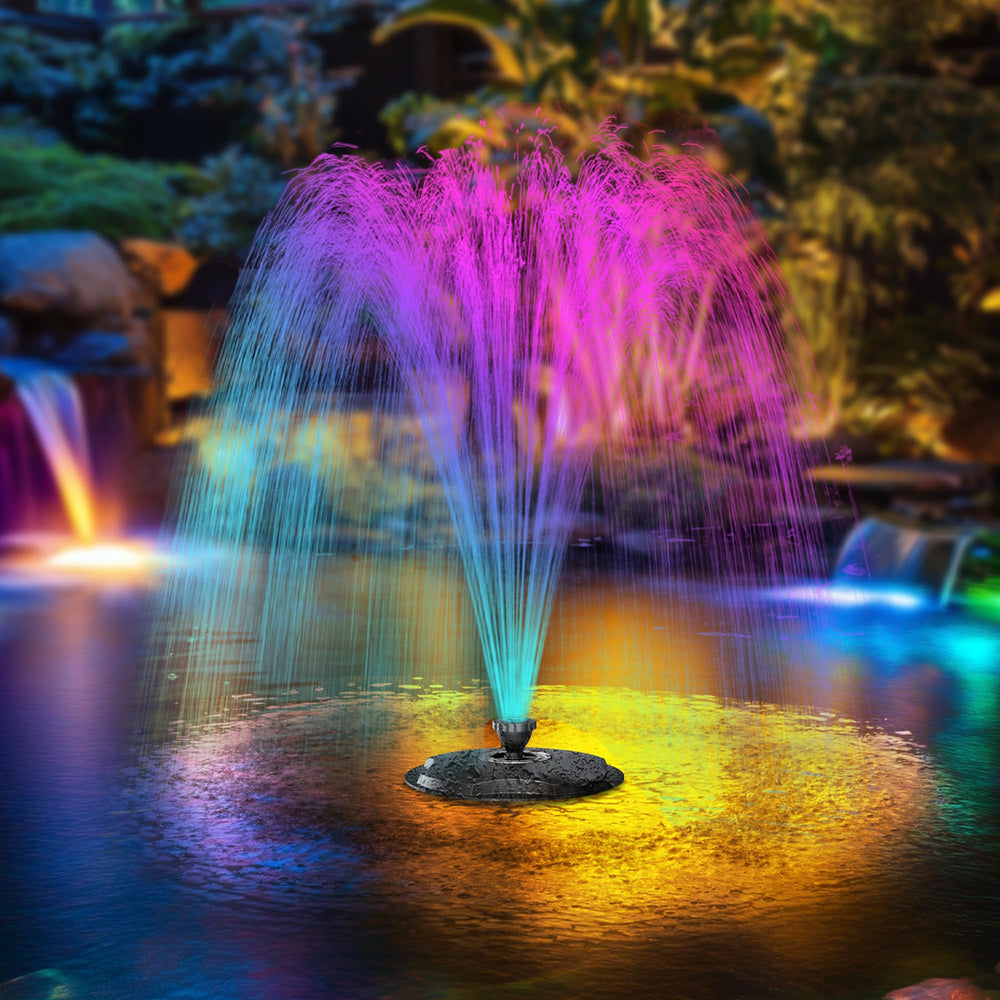 POPOSOAP lifestyle shot installed in backyard pond showing aesthetic upgrade and circulation