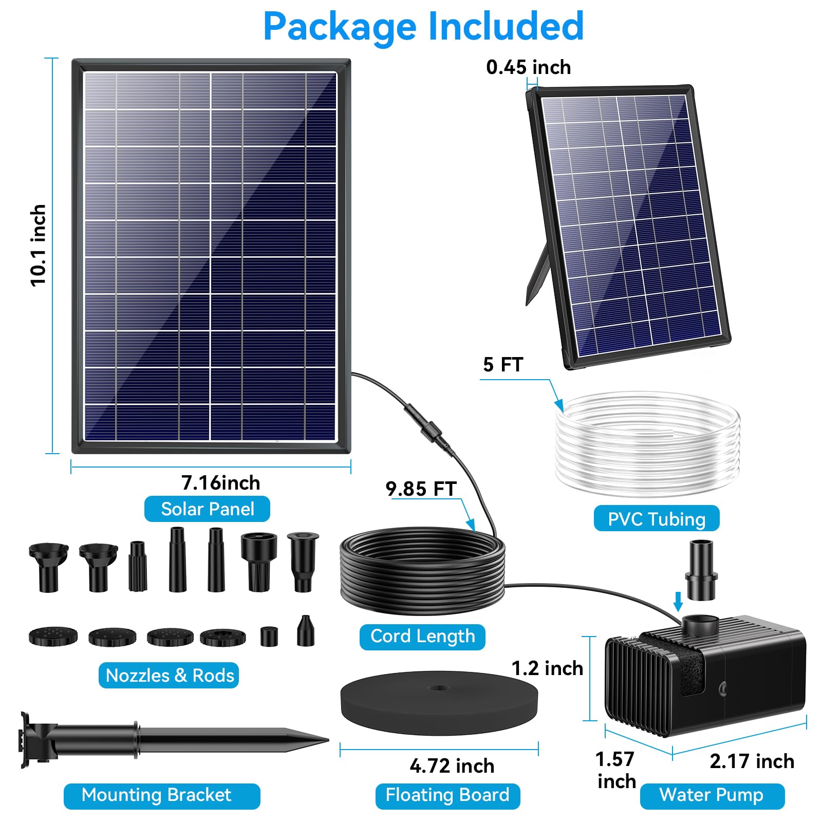 POPOSOAP solar panel stake mounted in garden for optimal sun exposure