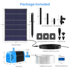 POPOSOAP submersible pump side profile highlighting compact design and reliable water flow