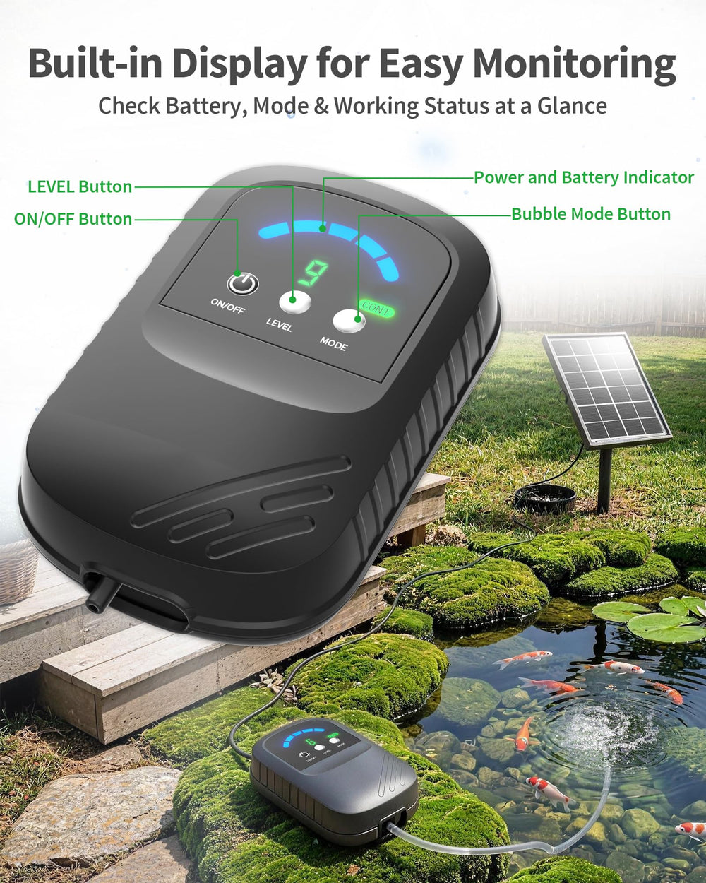 POPOSOAP pump in hand to show scale and portable lightweight installation benefit