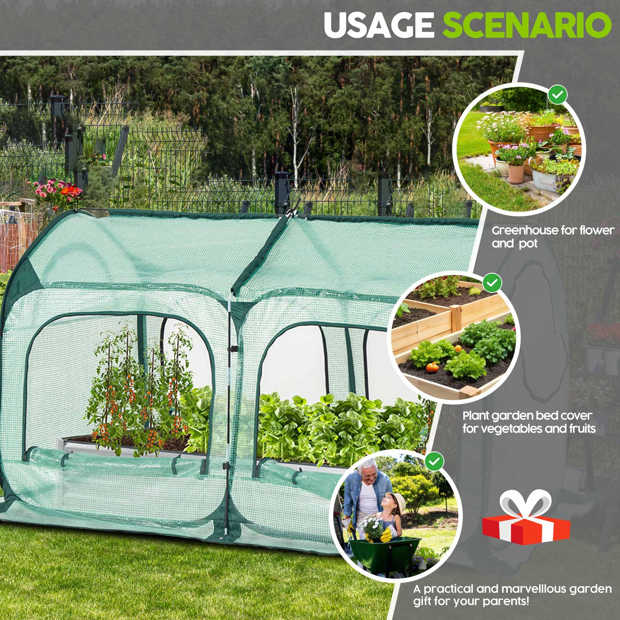 porayhut backyard lifestyle installation showing outdoor season-extension benefit
