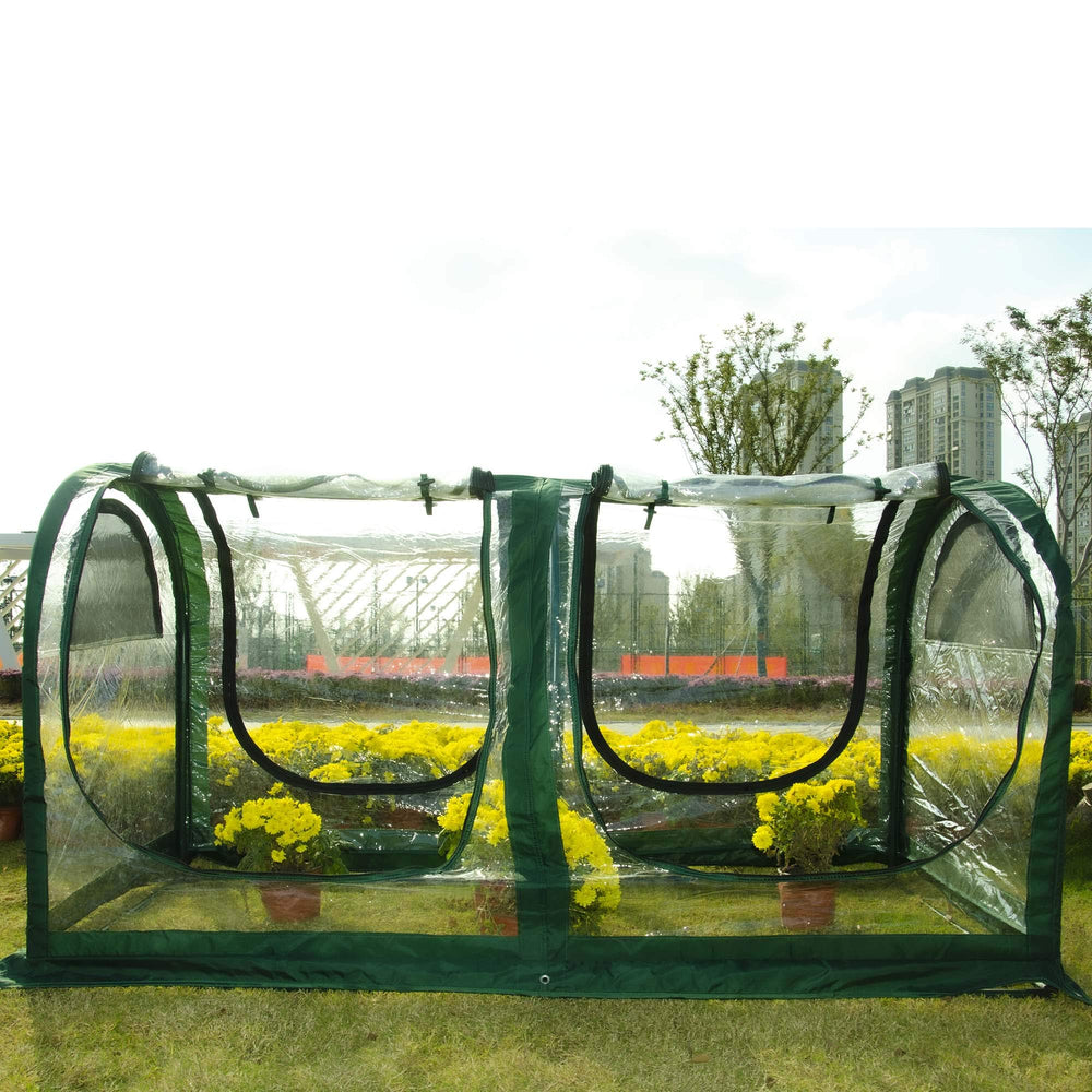 porayhut on a balcony showing versatile urban gardening use