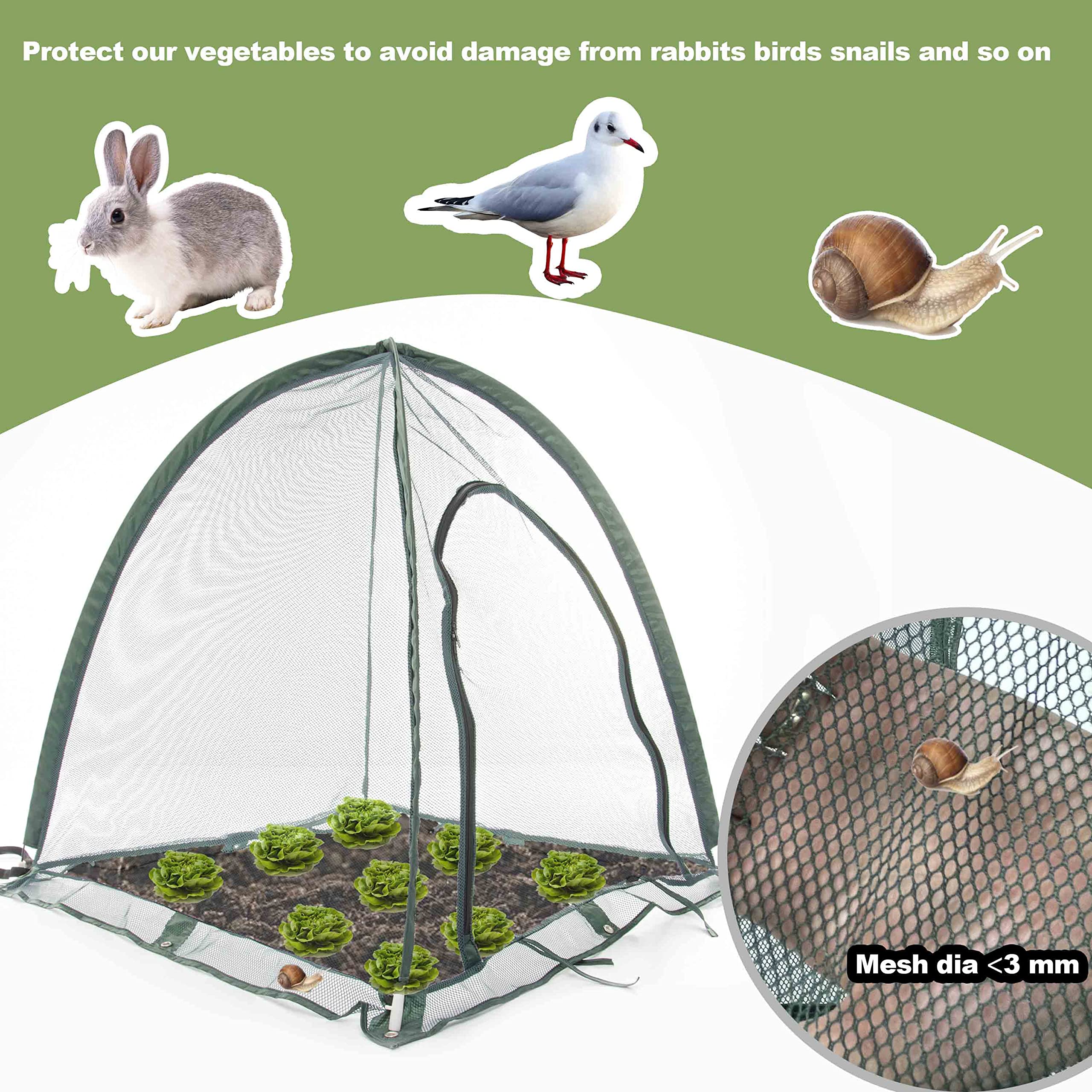 porayhut folded net in carry bag for compact easy transport