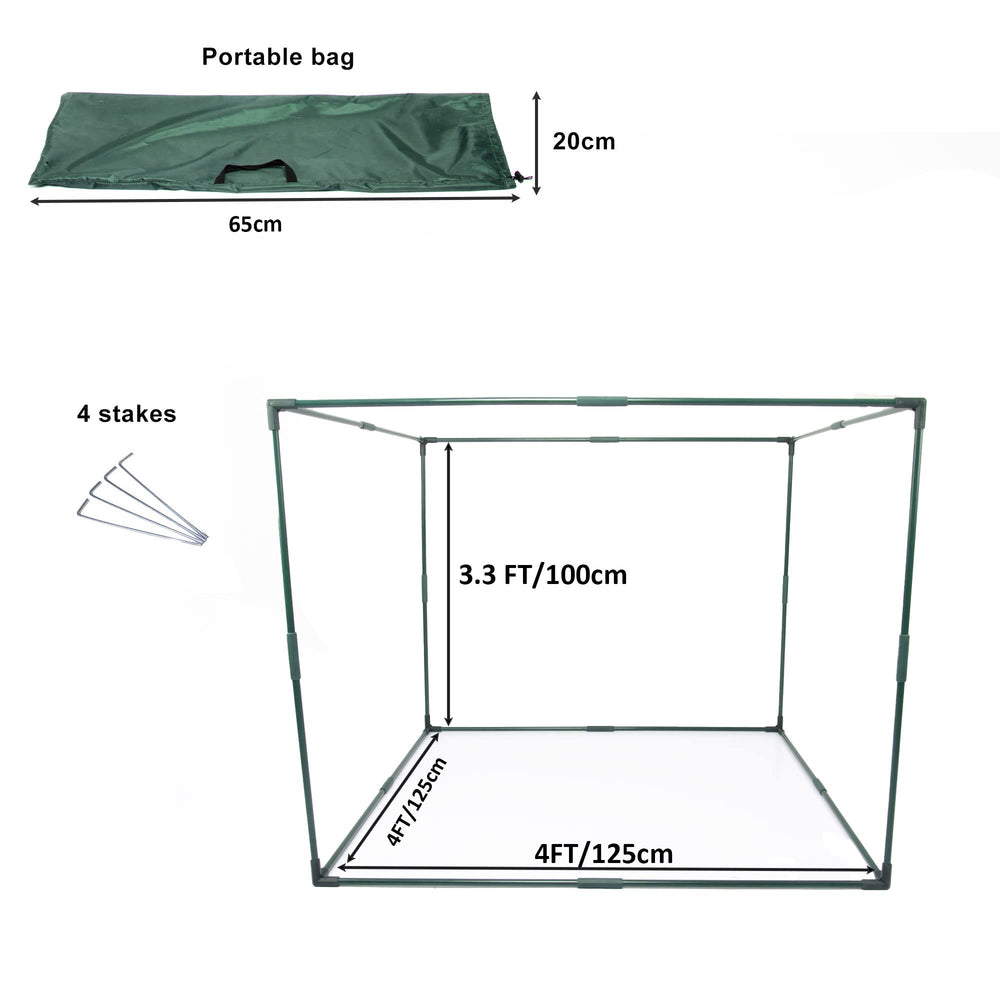 porayhut folded into carry bag for compact transport and storage