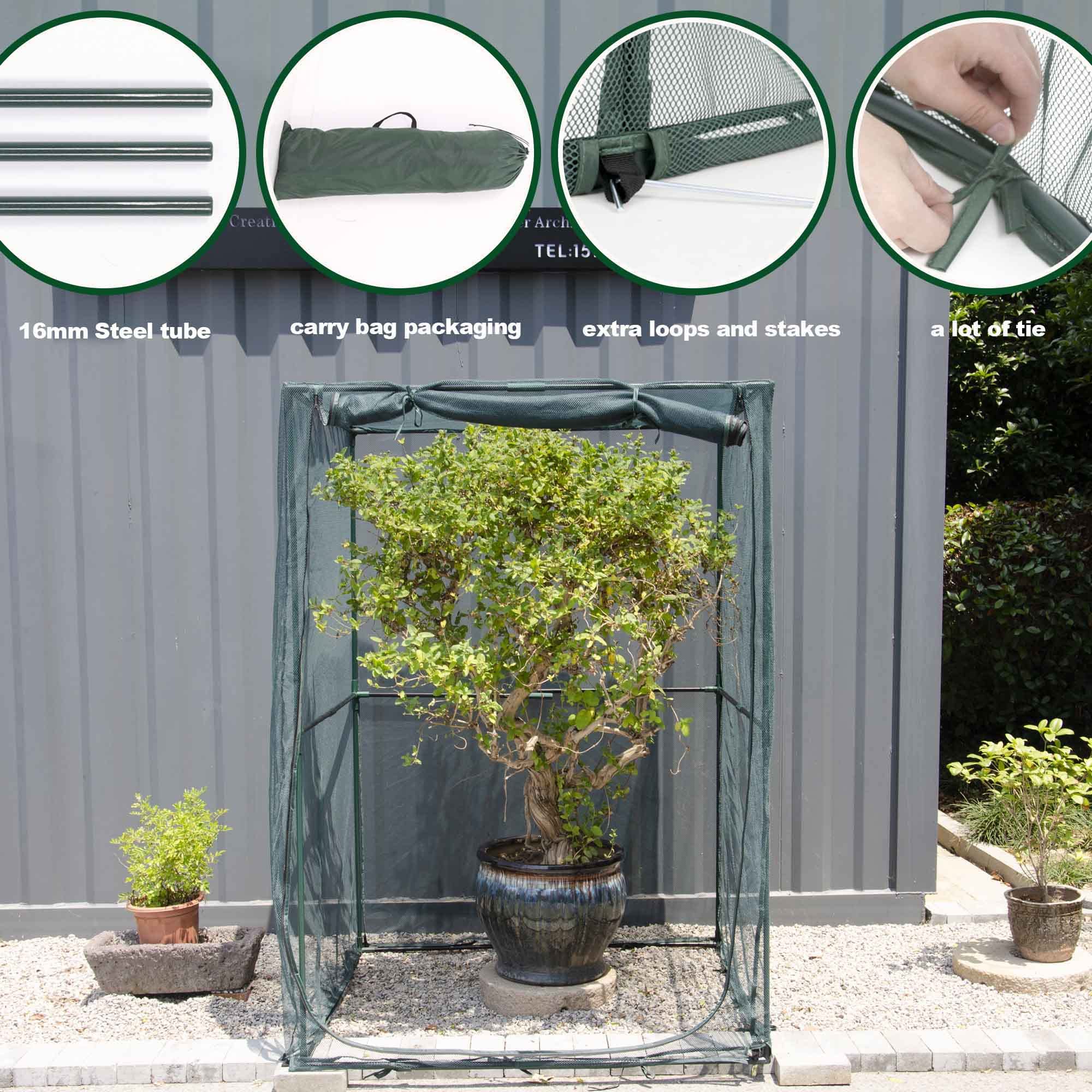 porayhut steel frame and four stakes detail for stable anchoring benefit