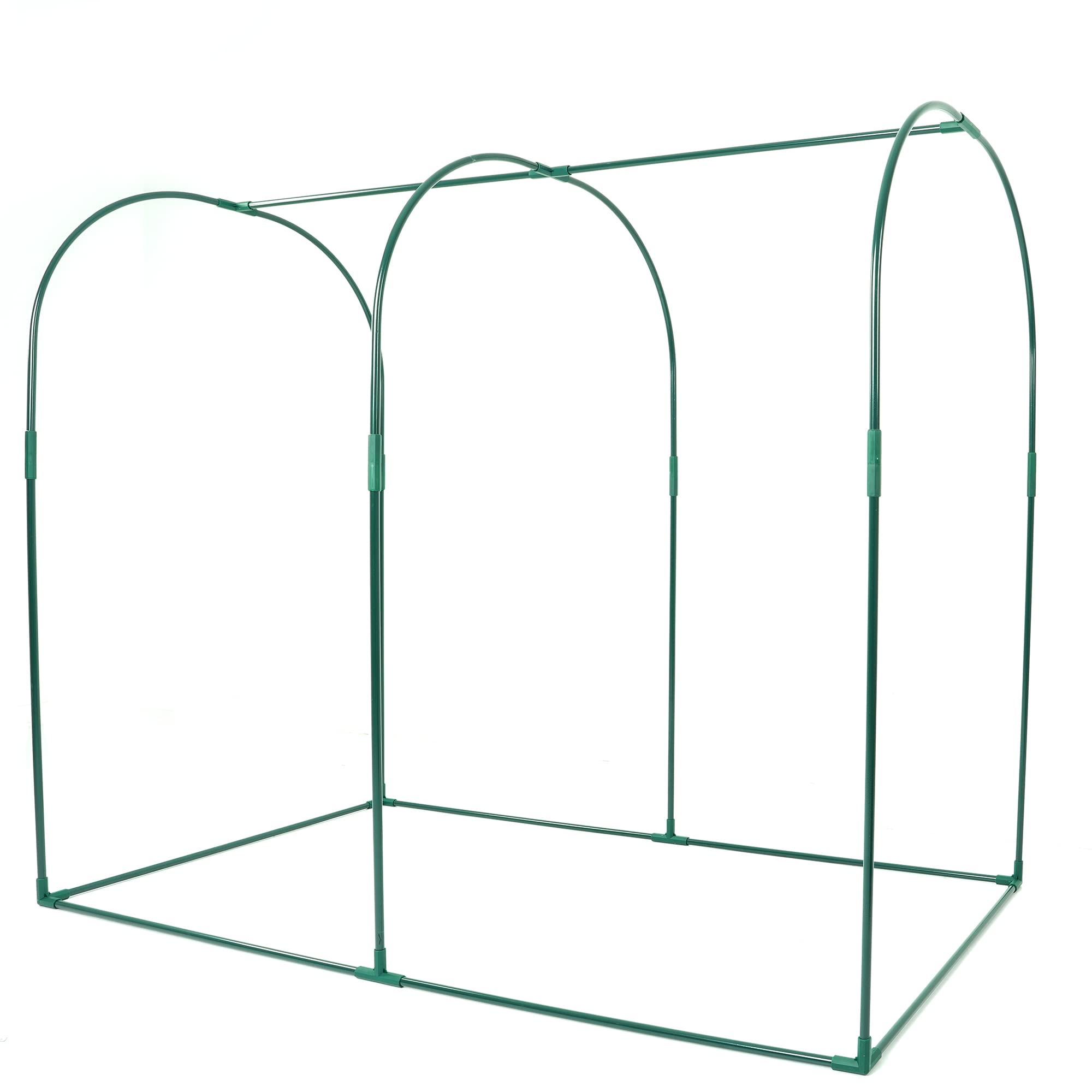 porayhut garden lifestyle setup showing cage protecting vegetables in bed