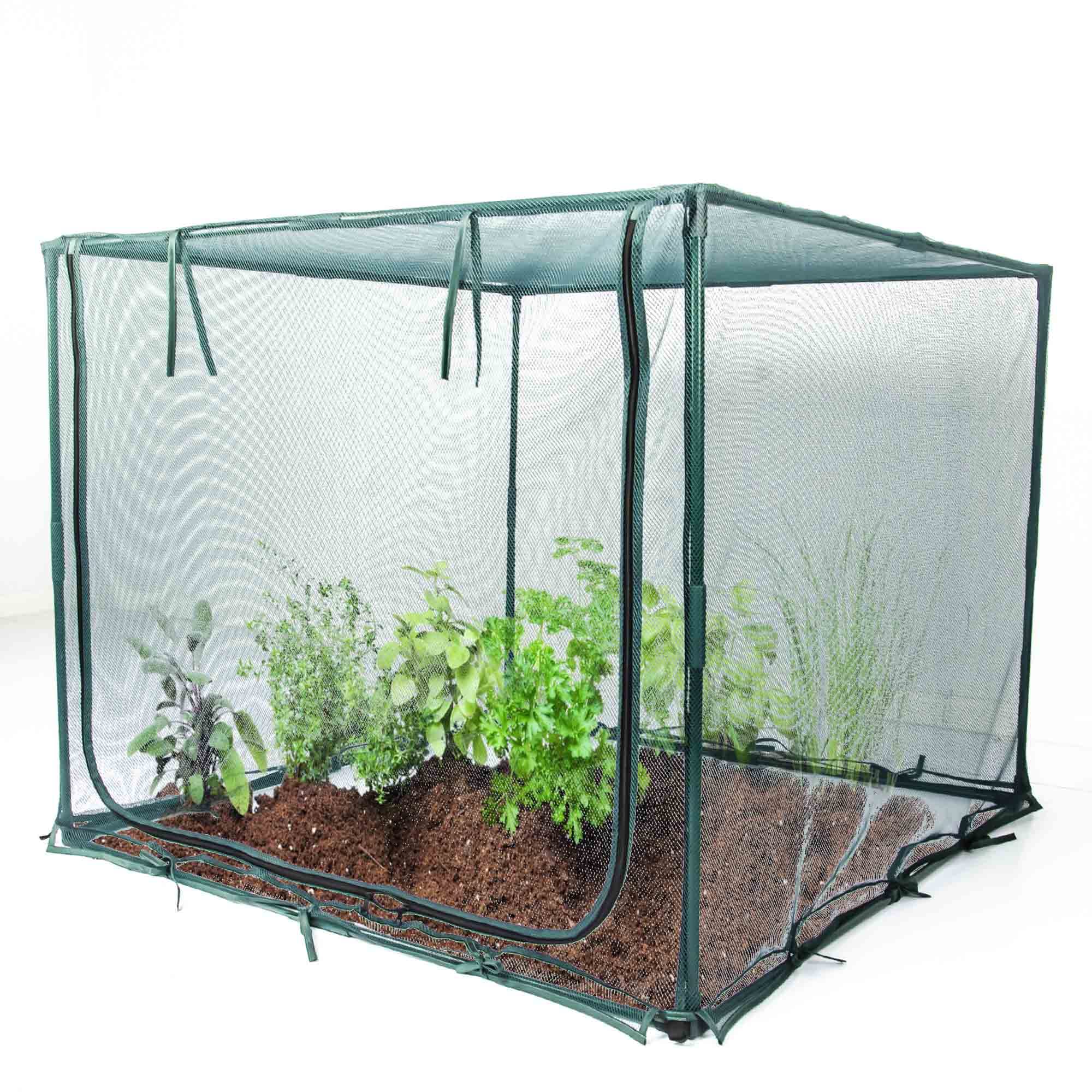 porayhut height comparison beside gardener illustrating roomy interior