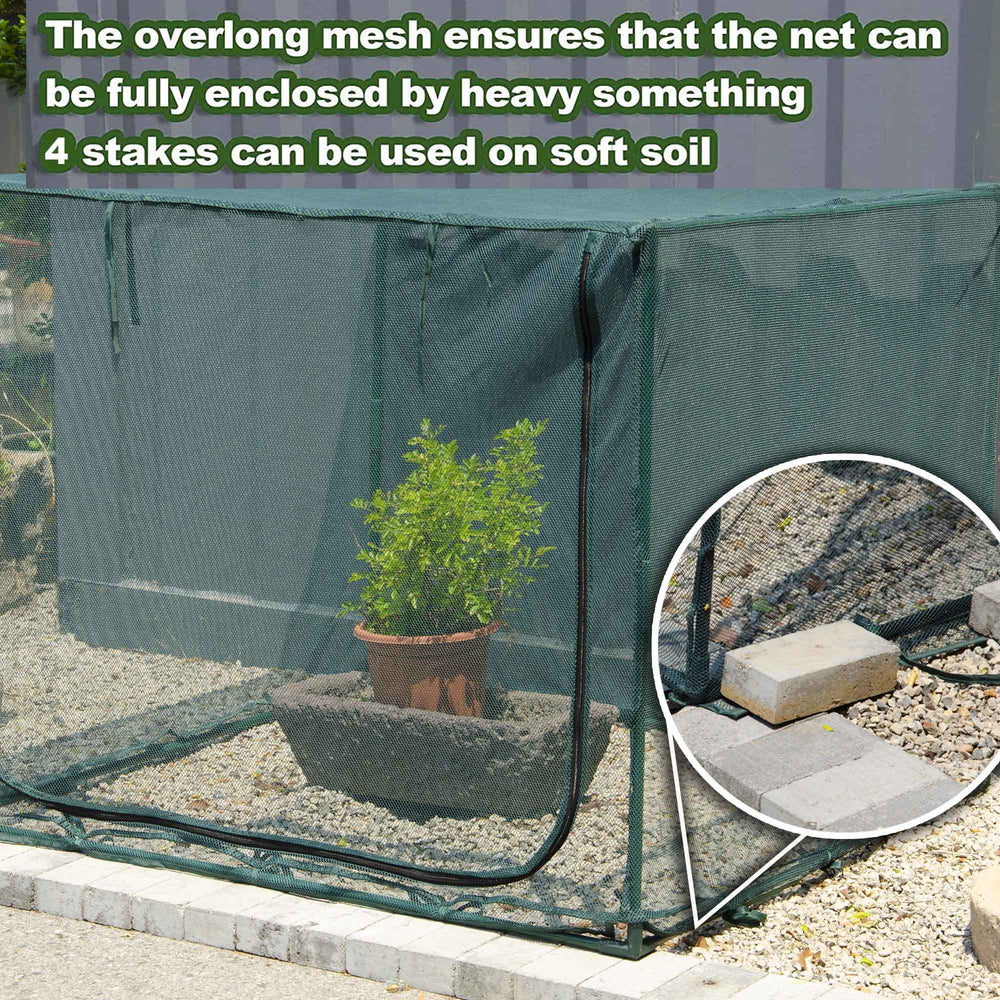 porayhut open front zipper access for easy harvesting and maintenance