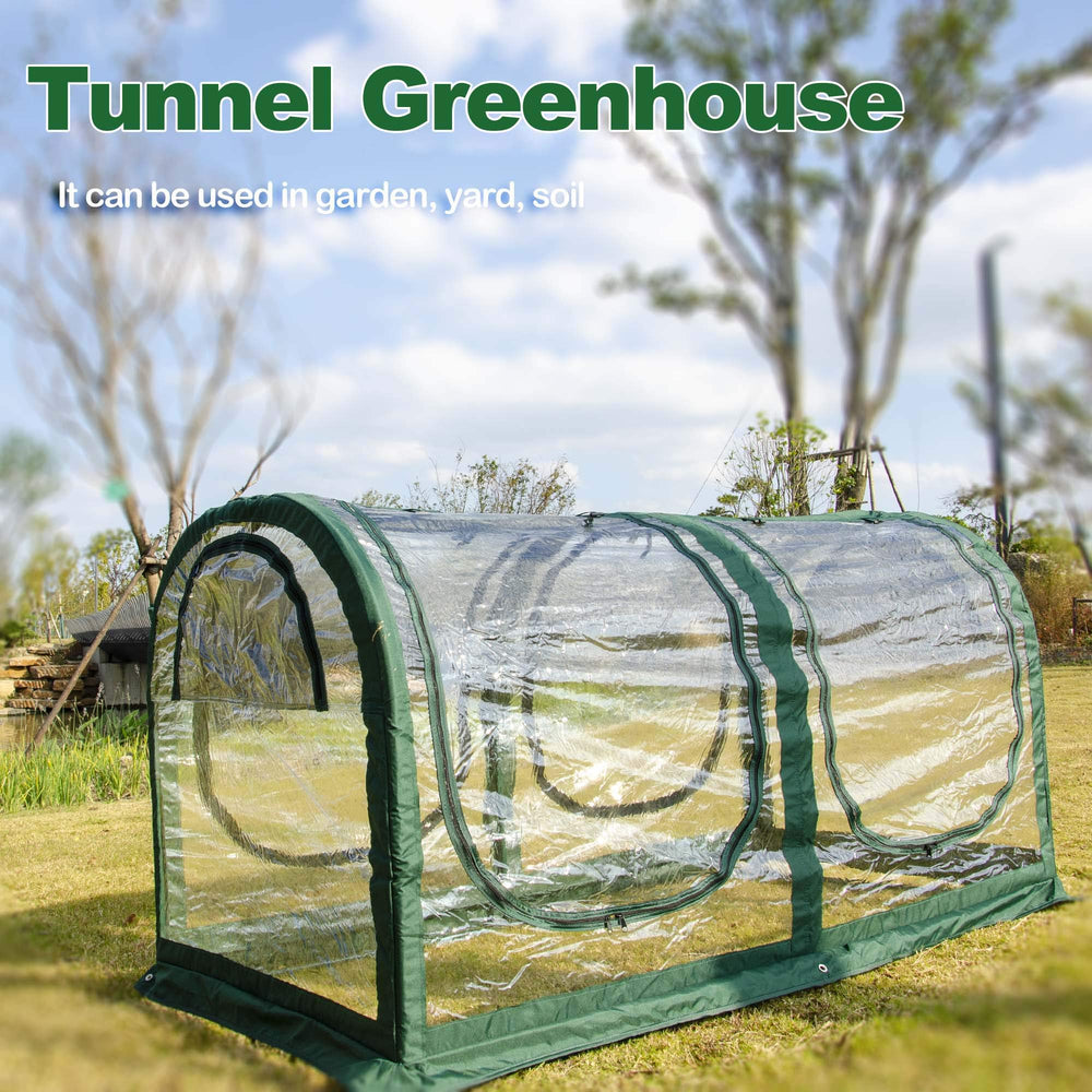 porayhut close-up of transparent PVC cover for light and warmth