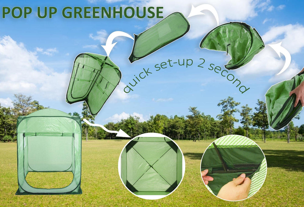 porayhut zip front door open rolled offering easy gardener access