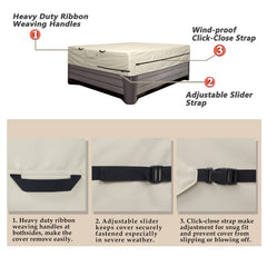 Porch Shield buckle and strap detail ensuring secure fit in wind