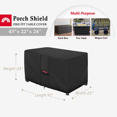 Porch Shield close-up 600D fabric showing waterproof texture and durability
