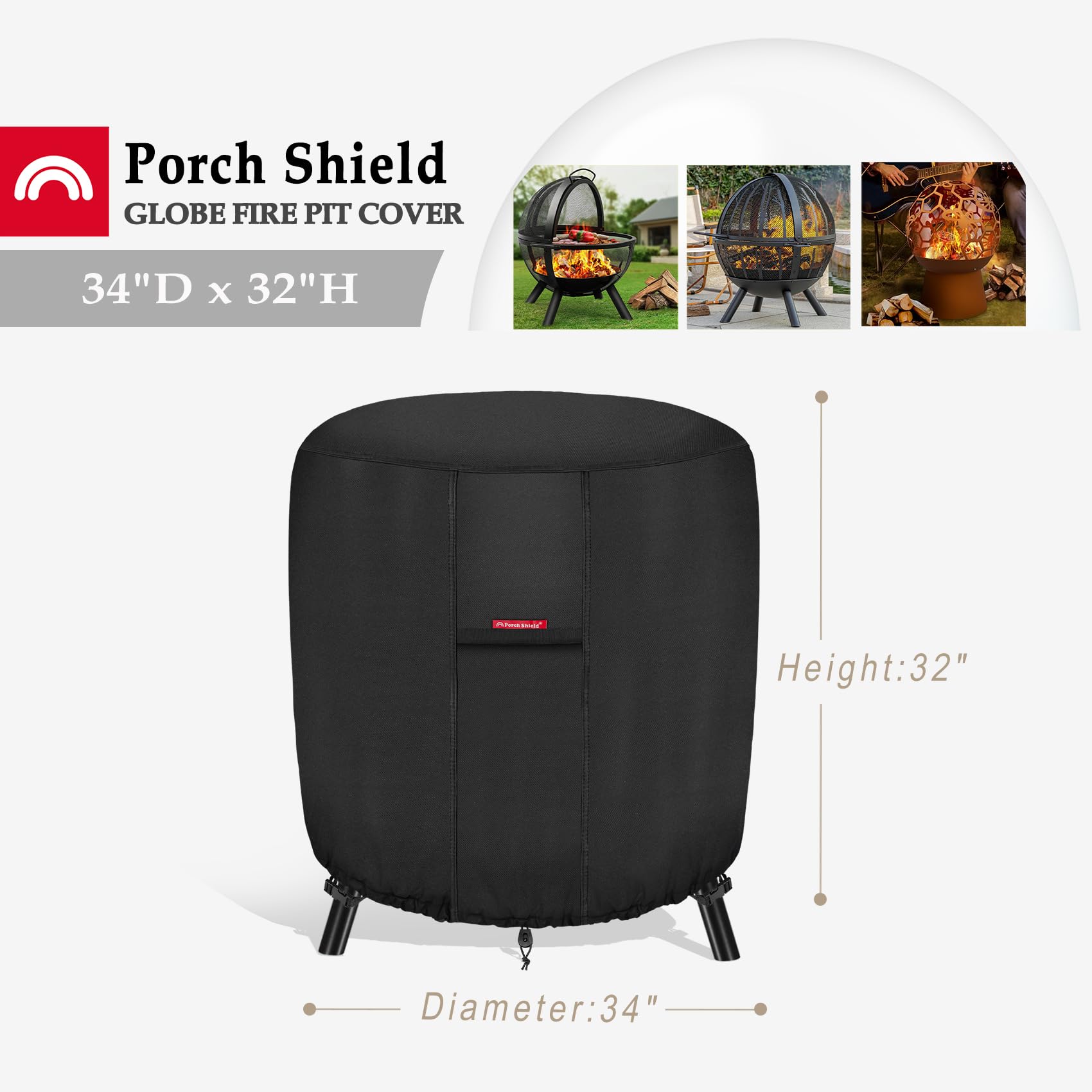 Porch Shield close-up showing double-stitched seam, ensures lasting durability
