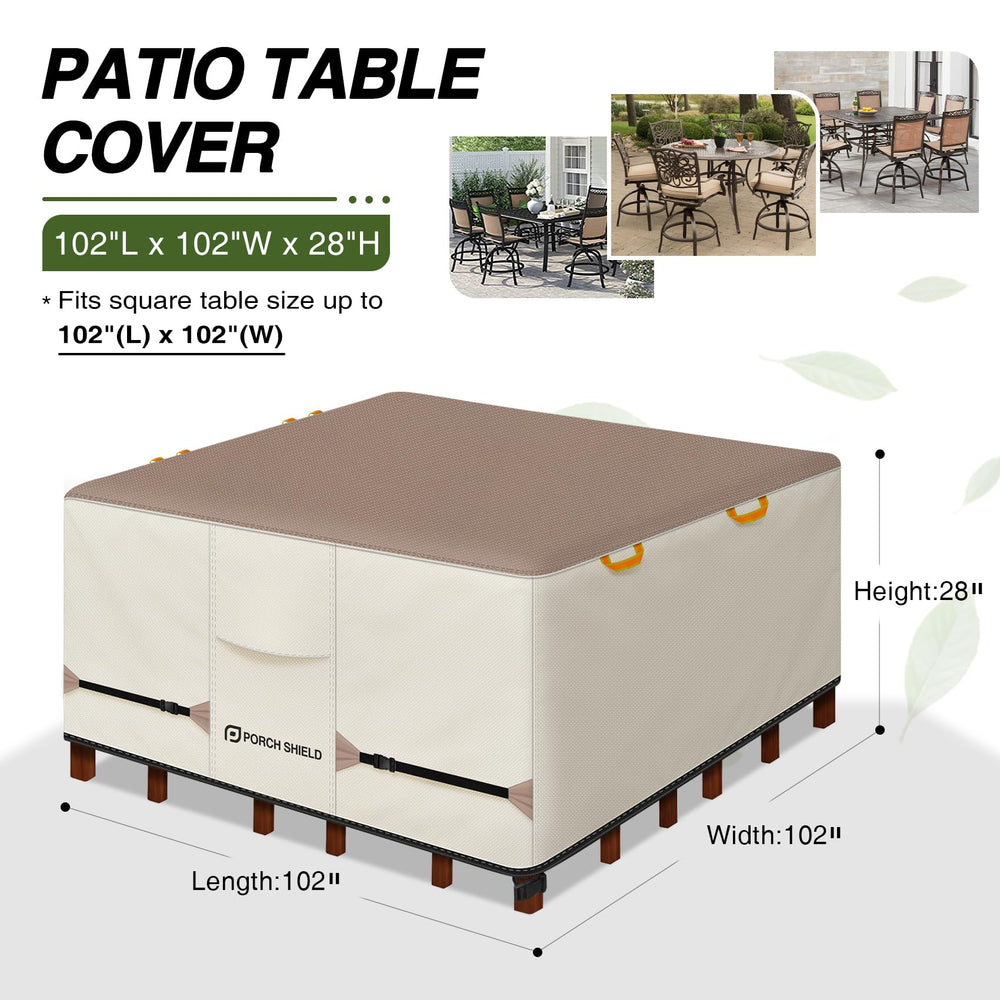 Porch Shield fabric and sealed seam close-up highlighting durable waterproof material