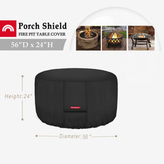Porch Shield close-up of 600D polyester texture showing waterproof, fade-resistant fabric