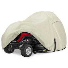 Porch Shield front view covering tractor shows full protection benefit