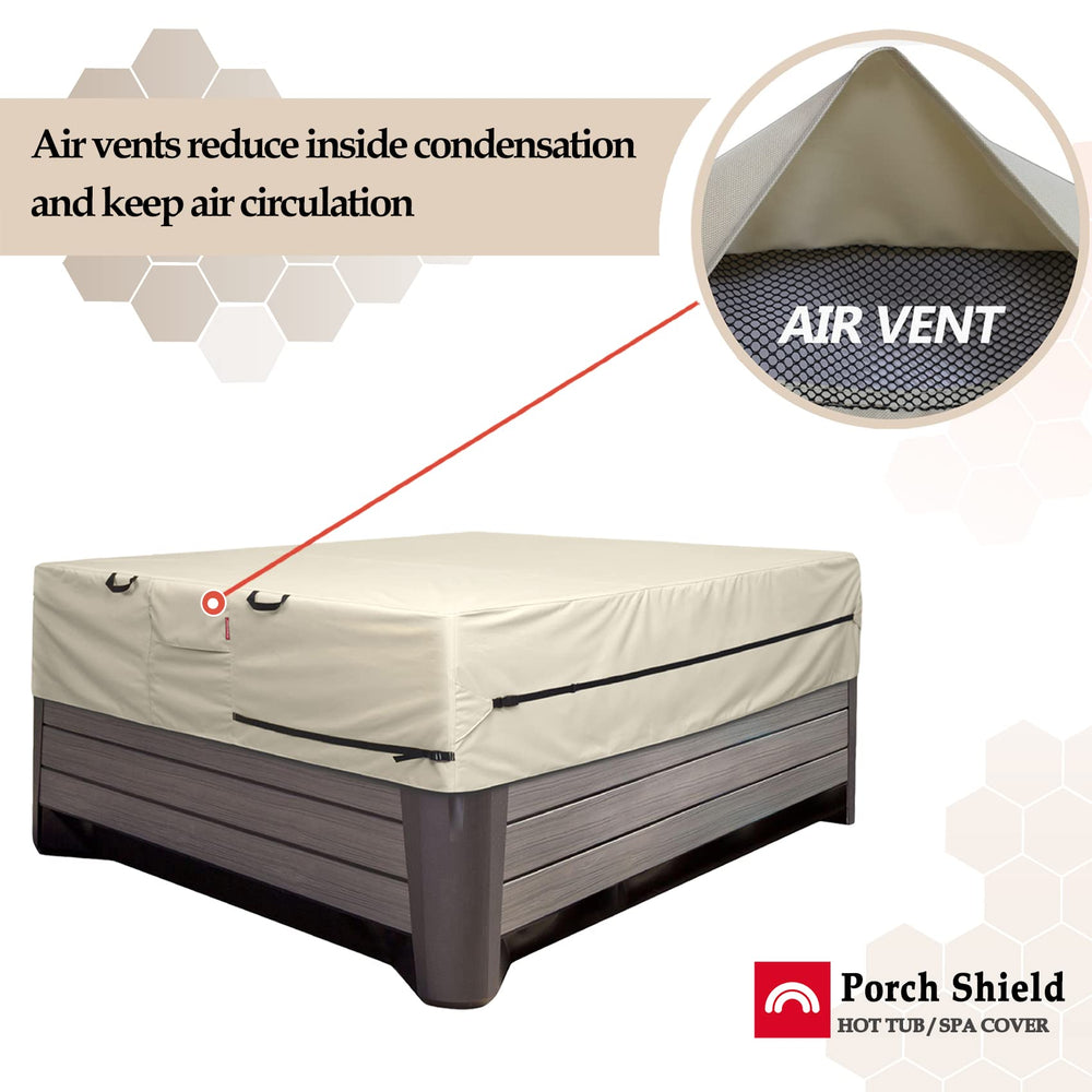 Porch Shield heavy-duty woven handle and double-stitched seam for easy removal