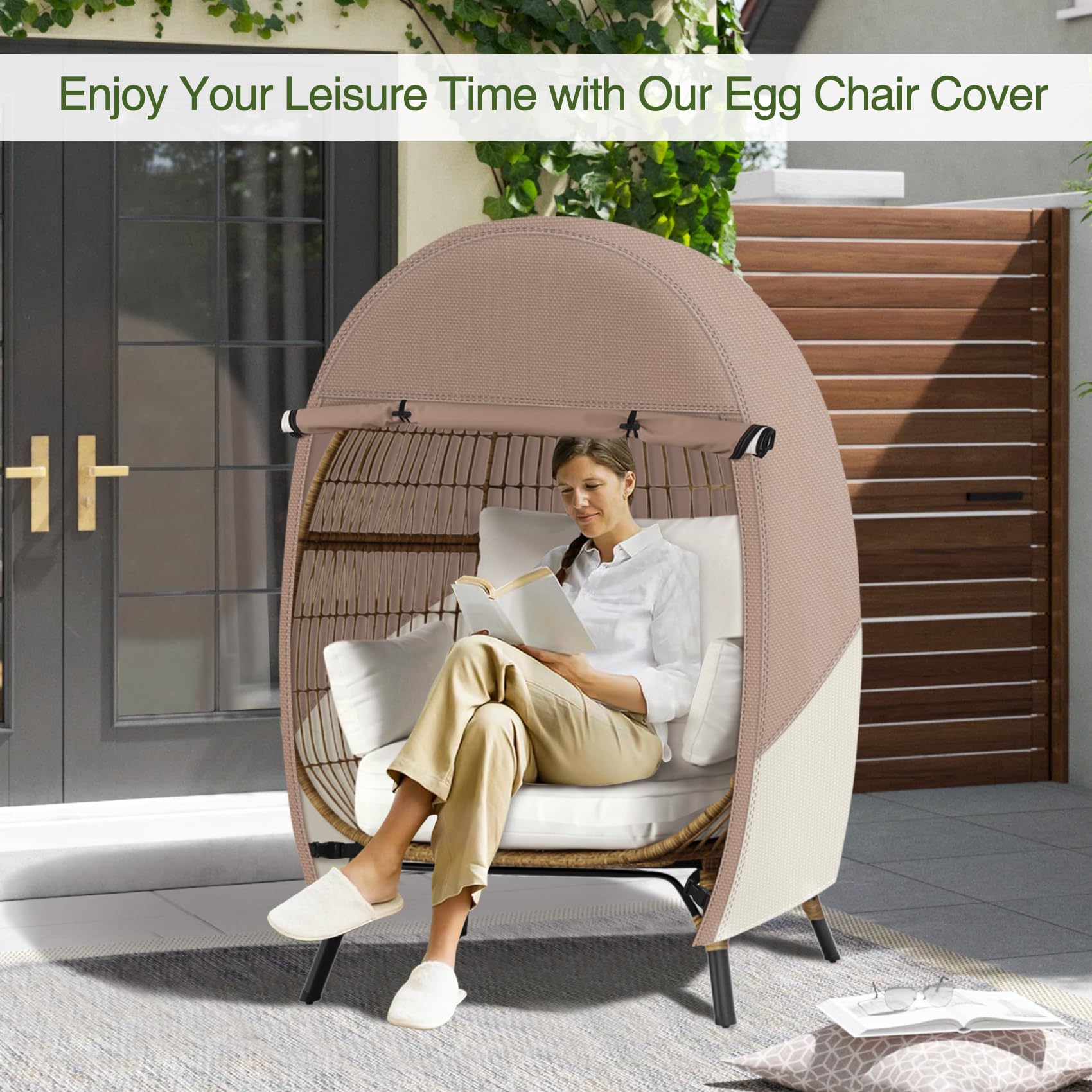 Porch Shield stitched seam and label highlighting reinforced durability