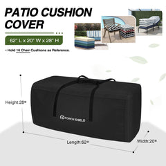 Porch Shield wide open dual zipper for quick access and easy loading benefit