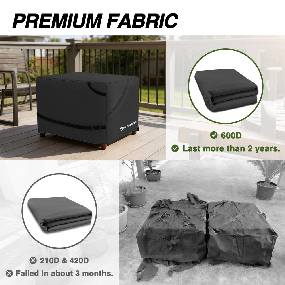 Porch Shield heavy ribbon-weave handle for easy removal and installation