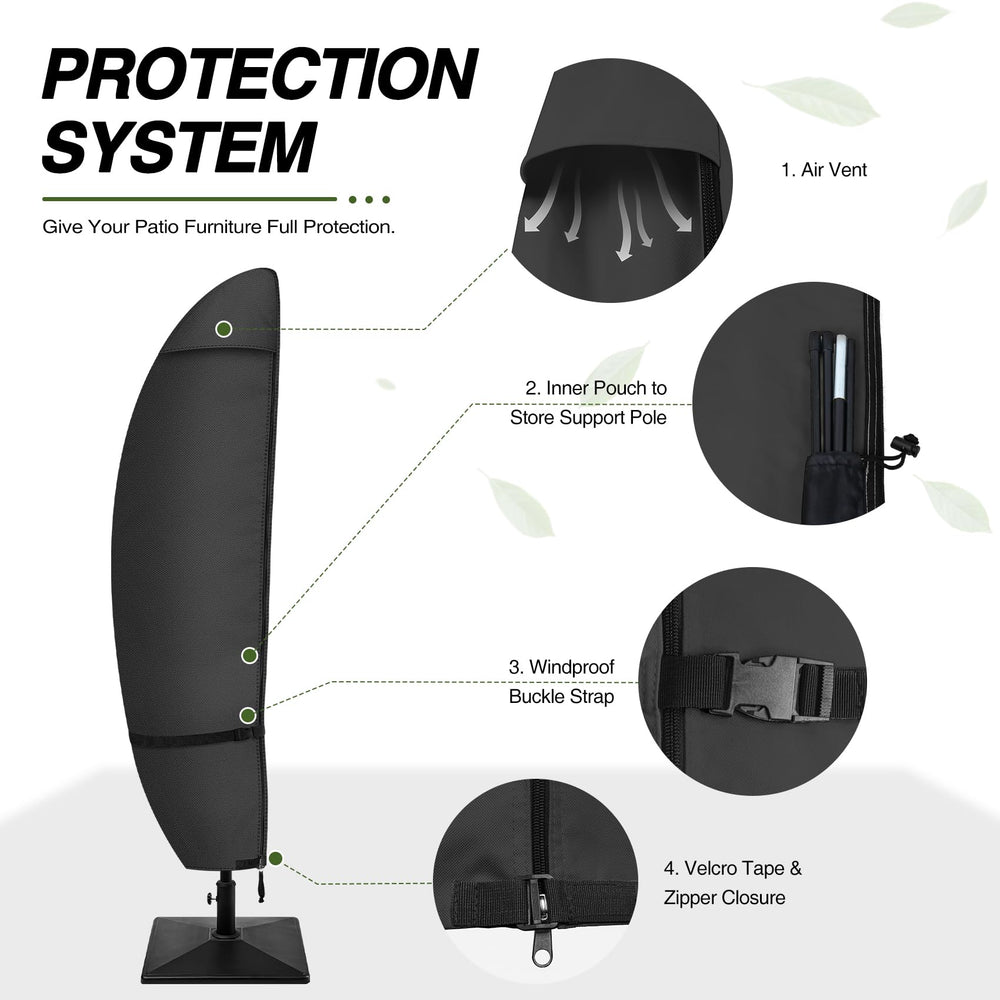 Porch Shield top air vent detail reducing condensation and prolonging fabric life