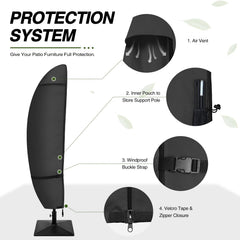 Porch Shield top air vent detail reducing condensation and prolonging fabric life