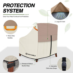 Porch Shield ventilación trasera que reduce condensación y humedad interna
