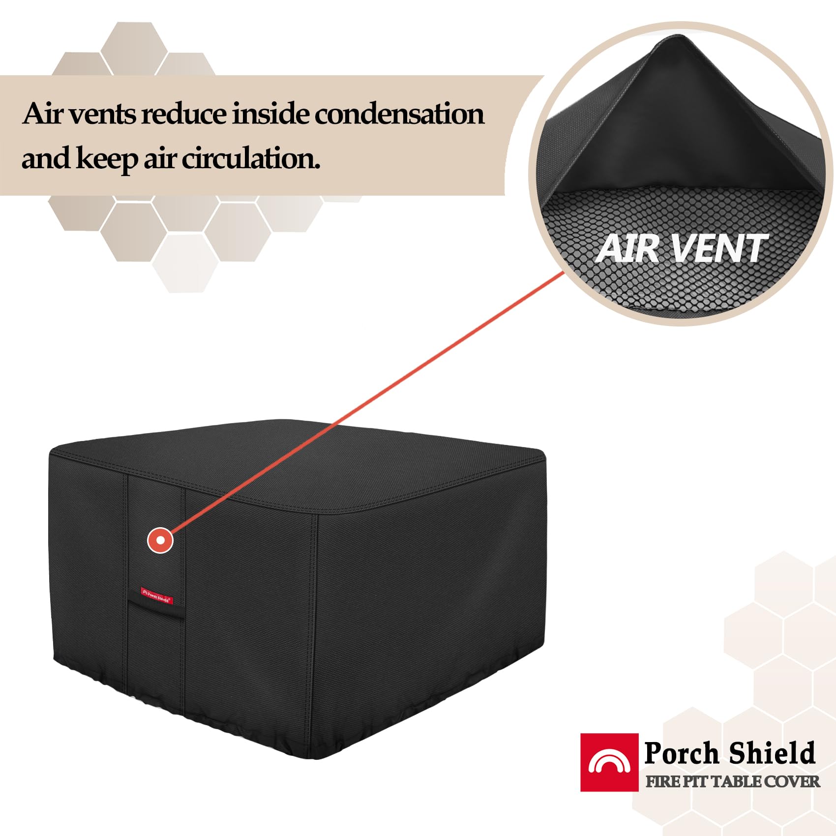 Porch Shield water beading on surface highlighting waterproof performance