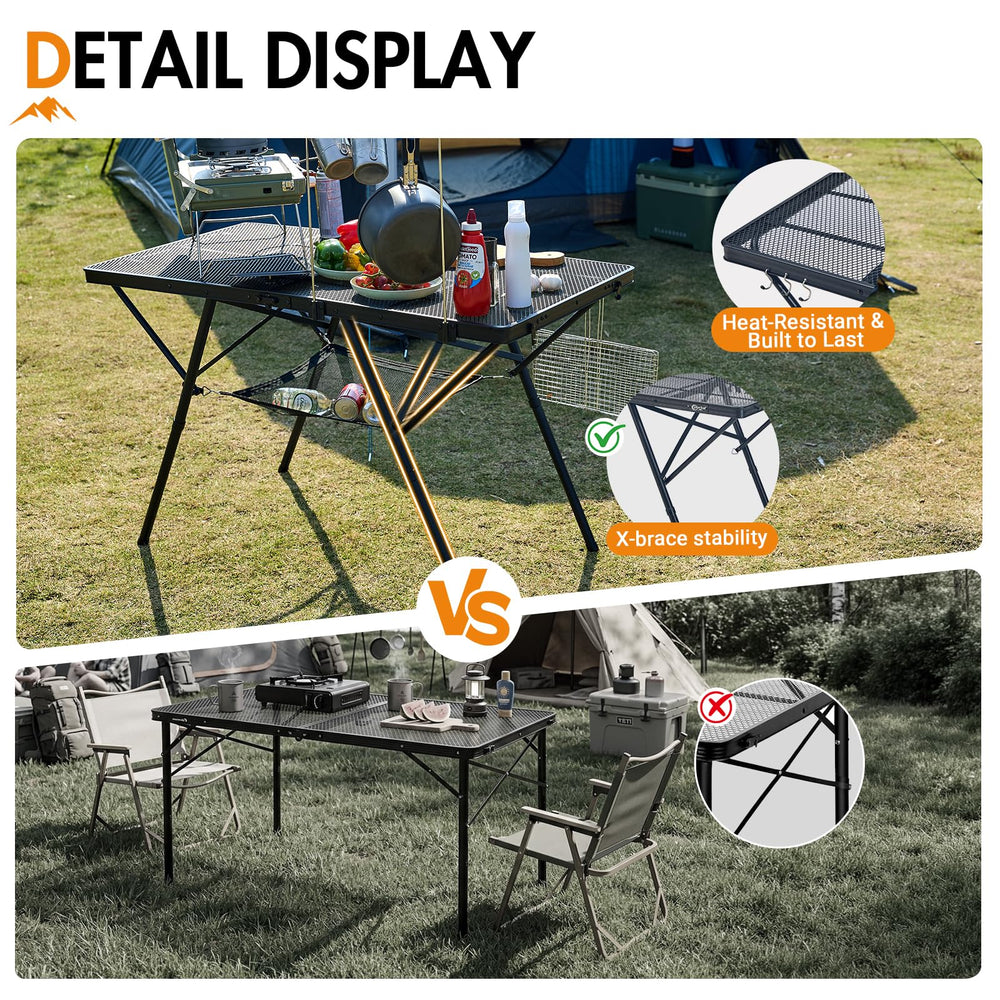 Portal detachable bottom mesh tray highlighting gear storage and tidiness benefit