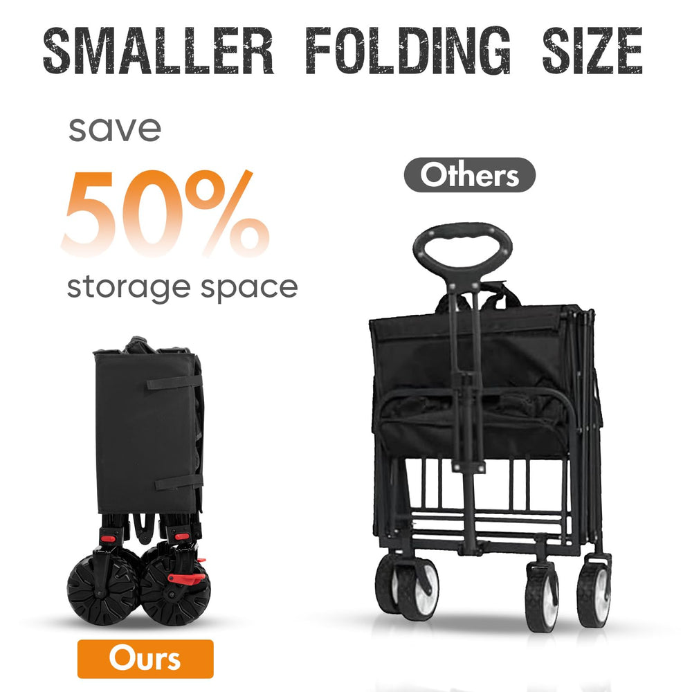 Portal folded flat in car trunk illustrating compact storage convenience