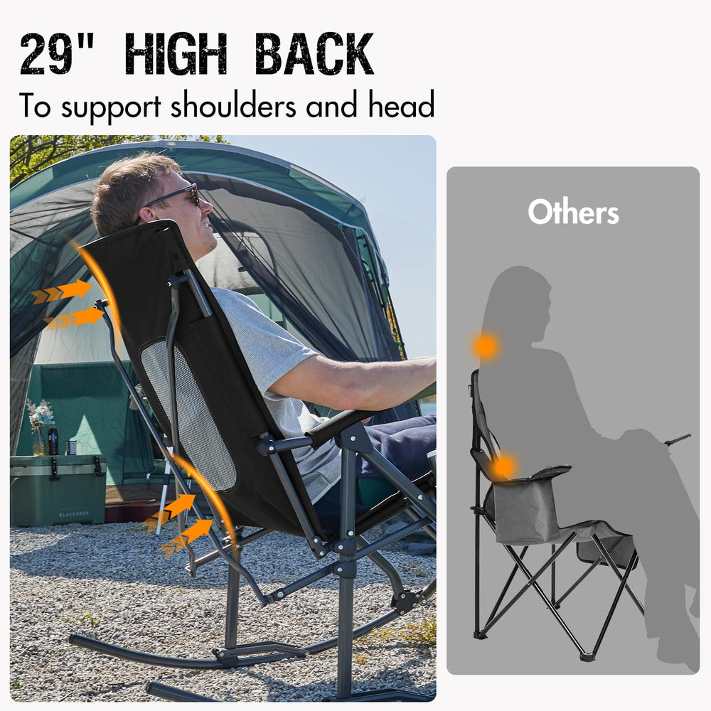 Portal chair folded inside carry bag showing compact portability benefit