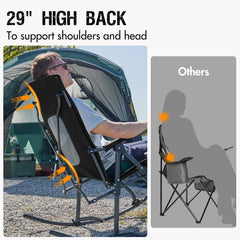 Portal chair folded inside carry bag showing compact portability benefit