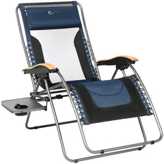 Portal front view unfolded showing full chair and XL padded seat for comfort