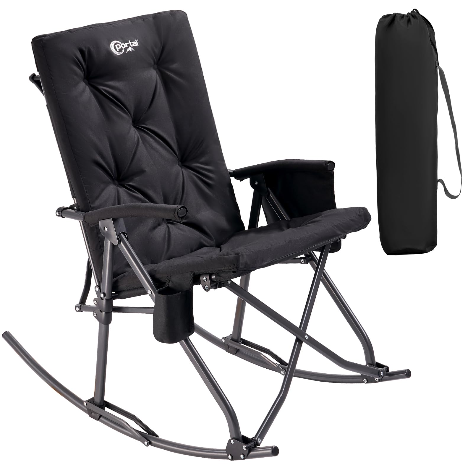 Portal oversized padded chair front view shows roomy seat and comfort