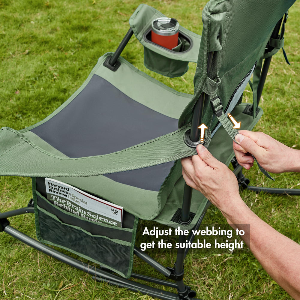 Portal armrest with cup holder demonstrating secure drink placement and convenience