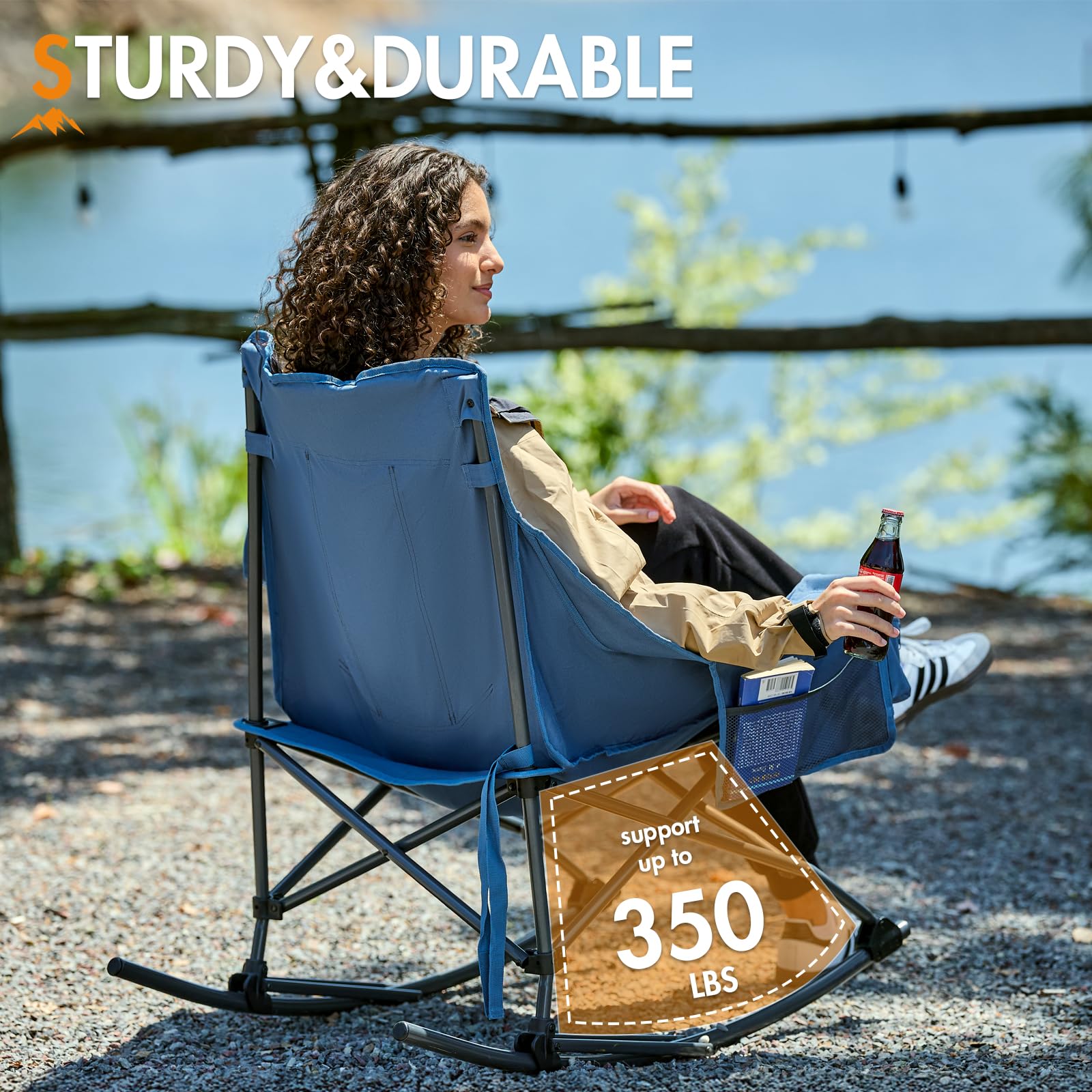 Portal armrest with dual cup holders and side pocket for convenience