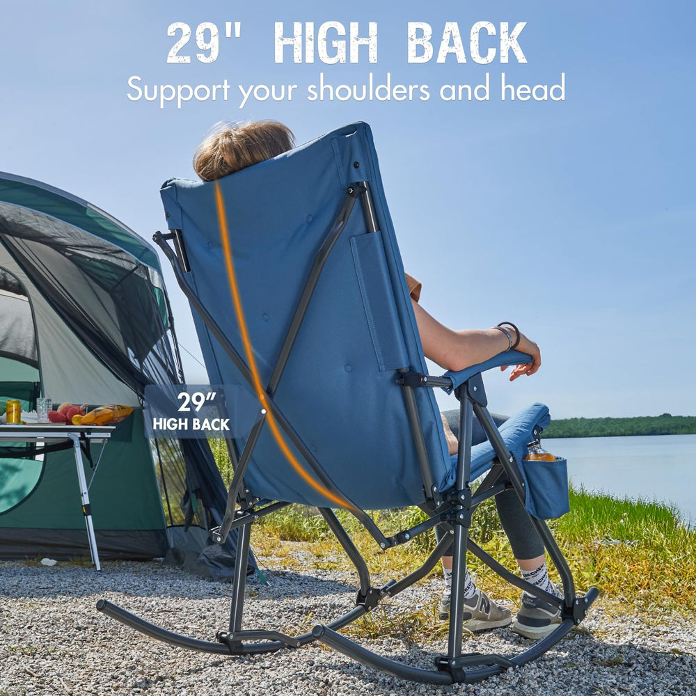 Portal folded chair in included carry bag showing easy transportability