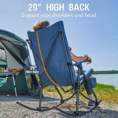 Portal folded chair in included carry bag showing easy transportability
