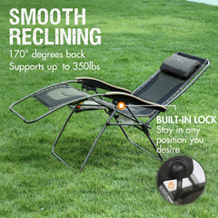 Portal side profile in reclined position demonstrating full adjustable support