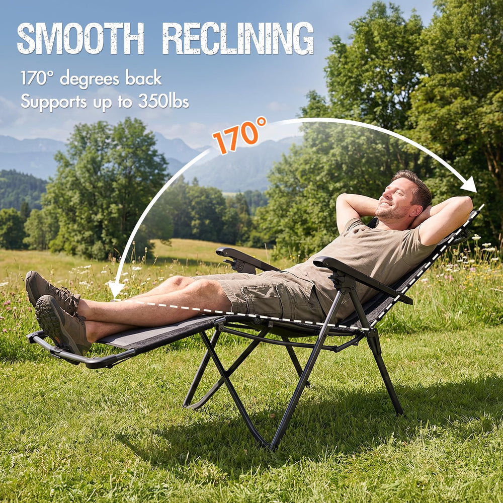 Portal side profile reclined position showing full-body support benefit