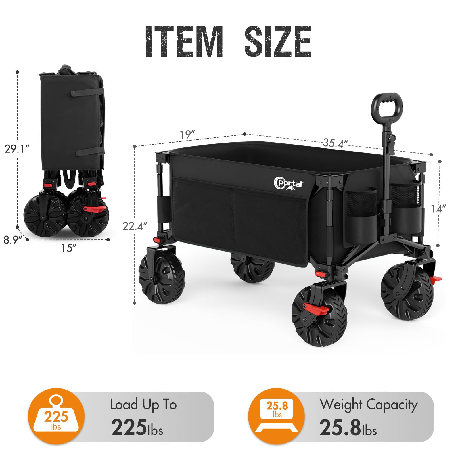 Portal durable fabric and seam detail highlighting long-lasting construction