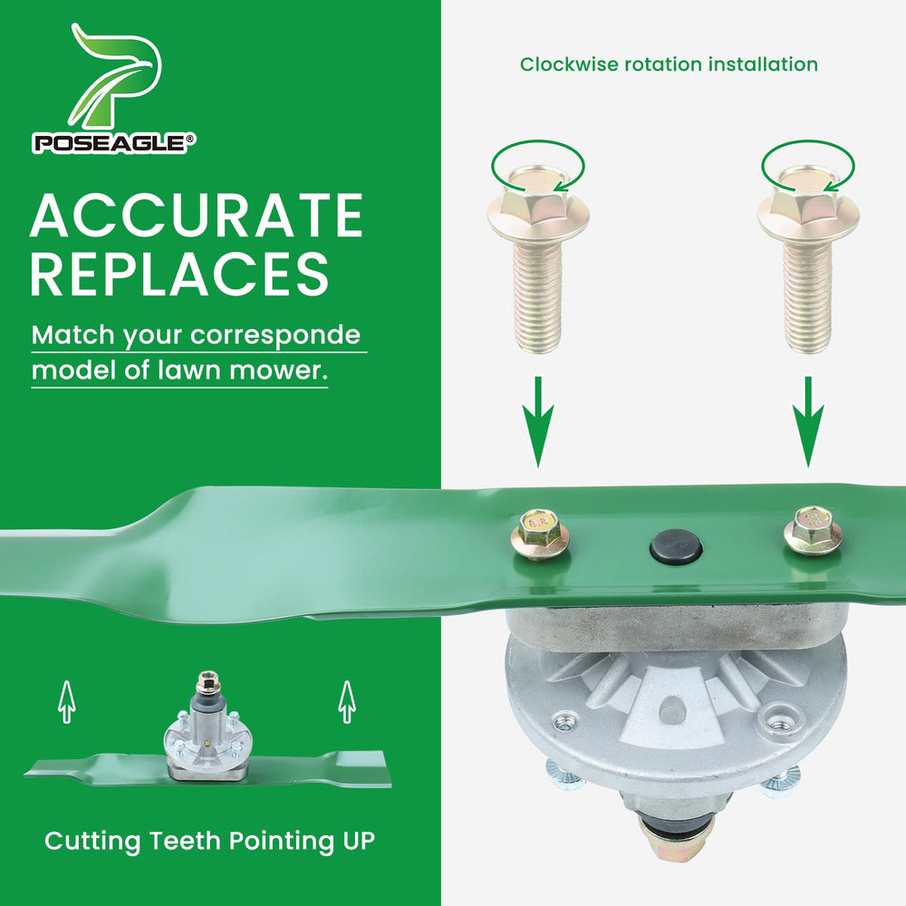 POSEAGLE air-lift slot close-up that boosts airflow and mulching efficiency