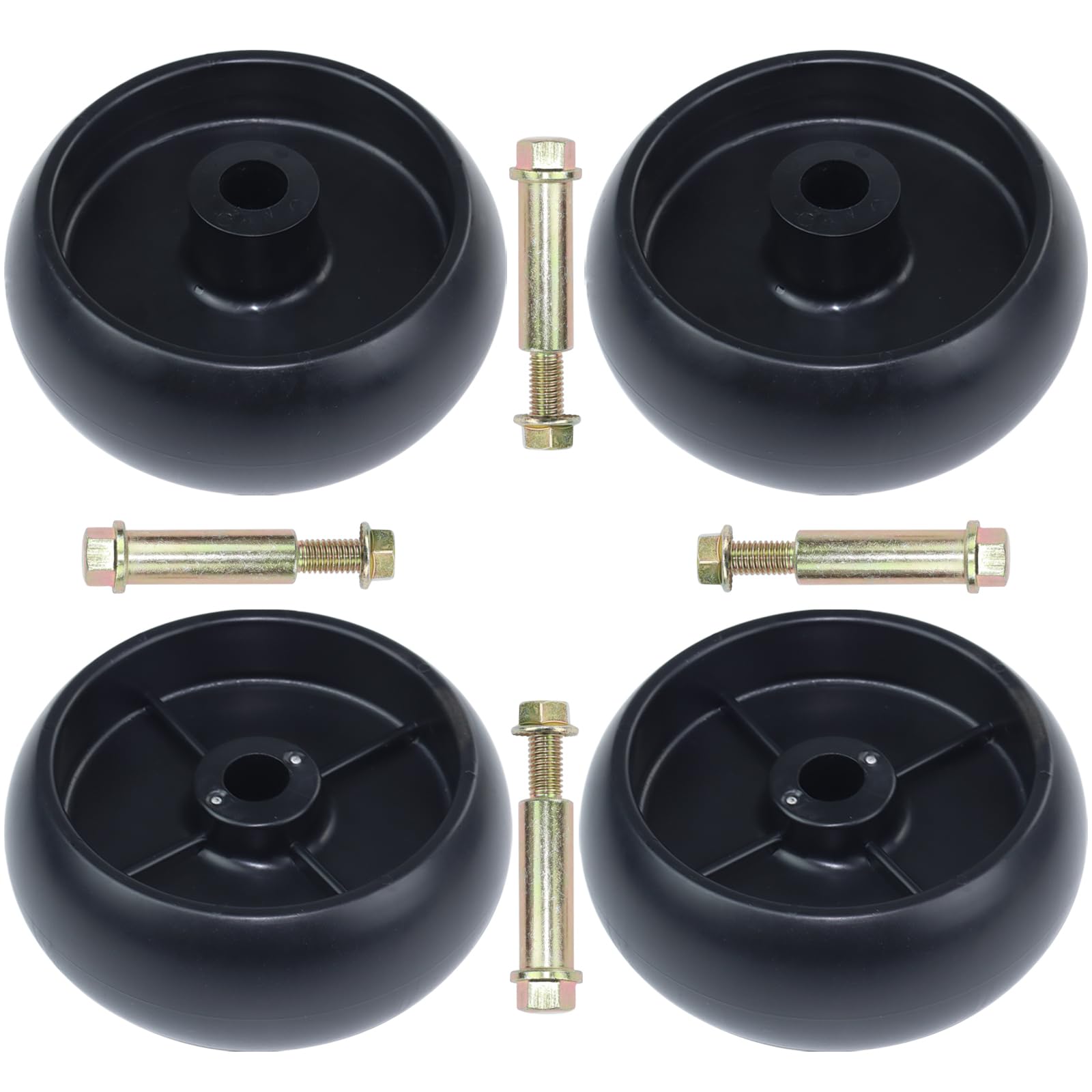 POSEAGLE unboxed contents showing four wheels and full hardware kit convenience