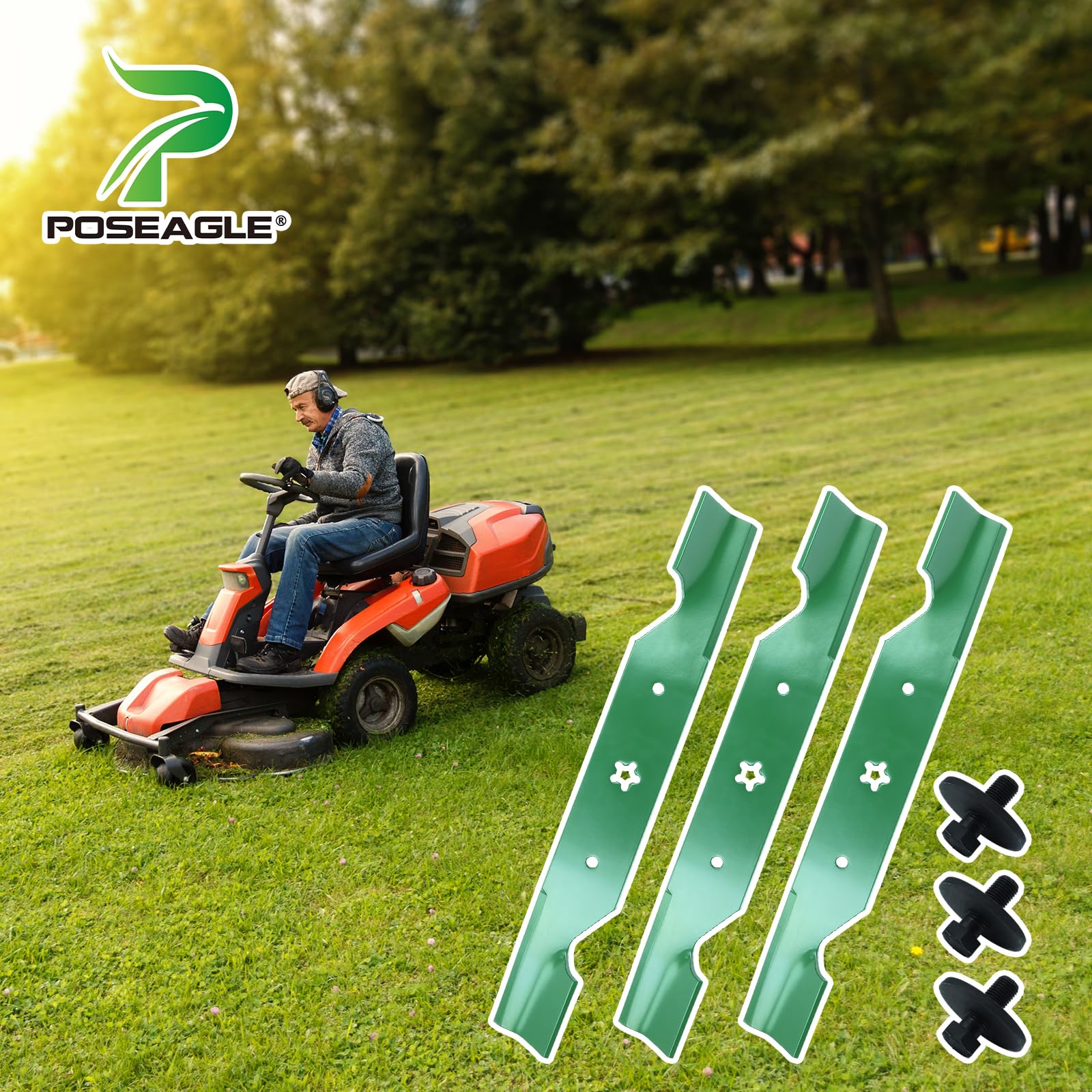 POSEAGLE close-up of cutting edge highlighting durable sharpness benefit